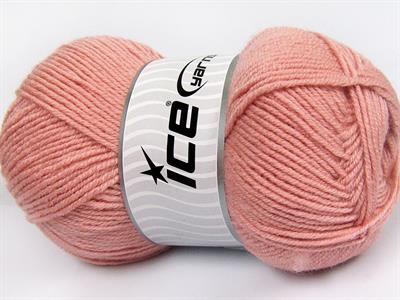 4x100gr. MERINOS LIGHT Akrilik, Merino Yün Açık Pembe Lüks, Merinos, Kışlık, Yün, Akrilik