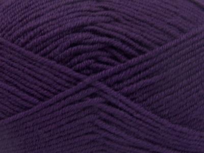 4x100gr. MERINOS LIGHT Akrilik, Merino Yün Koyu mor Lüks, Merinos, Kışlık, Yün, Akrilik