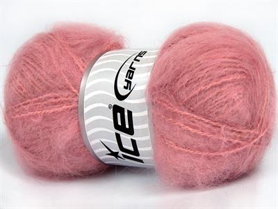 4x100gr. MOHAIR CLASSIC Açık Pembe Yün, Tiftik, Akrilik Kışlık, Tiftik, Kalın