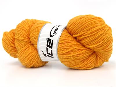4x100gr. ORGANIC MERINO WOOL Merino Yün Koyu sarı Lüks, Kışlık, Yün, 100% Yün, Merino Yün