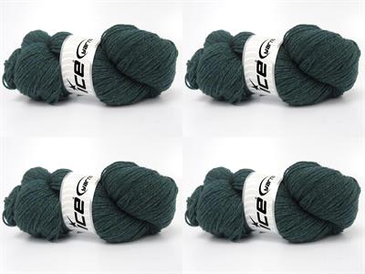 4x100gr. ORGANIC MERINO WOOL Merino Yün Yeşil, Çamurcun Lüks, Kışlık, Yün, 100% Yün, Merino Yün