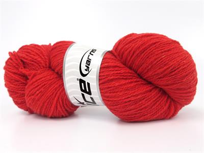 4x100gr. ORGANIC MERINO WOOL Merino Yün Kırmızı Lüks, Kışlık, Yün, 100% Yün, Merino Yün