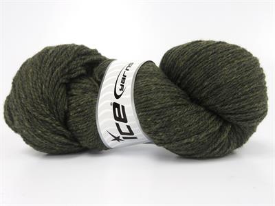 4x100gr. ORGANIC MERINO WOOL Merino Yün Koyu Haki Lüks, Kışlık, Yün, 100% Yün, Merino Yün