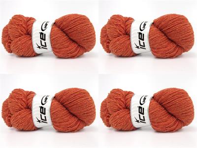 4x100gr. ORGANIC MERINO WOOL Merino Yün Somon Lüks, Kışlık, Yün, 100% Yün, Merino Yün