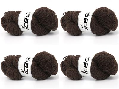 4x100gr. ORGANIC MERINO WOOL Merino Yün Haki, Bakır, Koyu Kahverengi Lüks, Kışlık, Yün, 100% Yün, Merino Yün