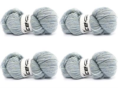 4x100gr. ORGANIC MERINO WOOL Merino Yün Beyaz, Açık Mavi Lüks, Kışlık, Yün, 100% Yün, Merino Yün
