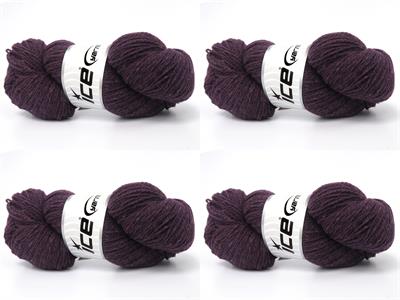 4x100gr. ORGANIC MERINO WOOL Merino Yün Maron Lüks, Kışlık, Yün, 100% Yün, Merino Yün