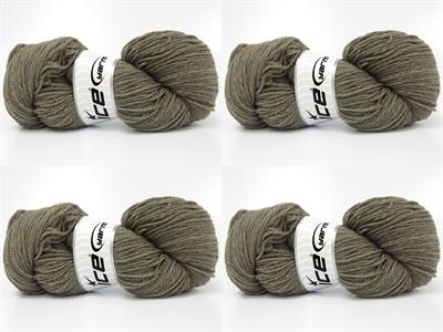 4x100gr. ORGANIC MERINO WOOL Merino Yün Turkuaz, Deve Tüyü, Haki Lüks, Kışlık, Yün, 100% Yün, Merino Yün
