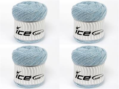 4x100gr. RECYCLED WOOL Açık Mavi  Lüks, Kışlık, Yün, 100% Yün