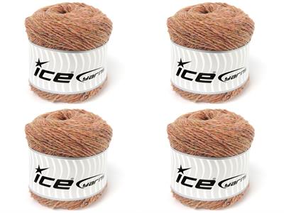 4x100gr. RECYCLED WOOL Açık Somon  Lüks, Kışlık, Yün, 100% Yün