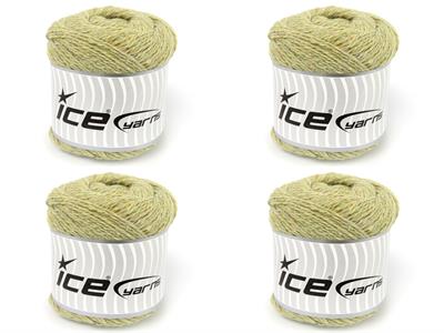 4x100gr. RECYCLED WOOL Açık Zeytin Yeşili  Lüks, Kışlık, Yün, 100% Yün