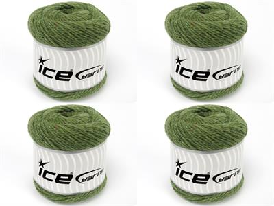4x100gr. RECYCLED WOOL Çim Yeşili  Lüks, Kışlık, Yün, 100% Yün