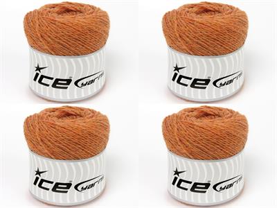 4x100gr. RECYCLED WOOL Turuncu  Lüks, Kışlık, Yün, 100% Yün