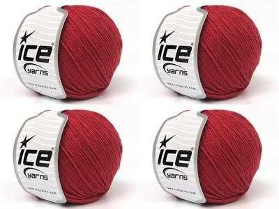 4x100gr. VISCOSE GLITZ Metalik Simli, Viskon Kırmızı Metalik Simli, Viskon, Yazlık İplikler