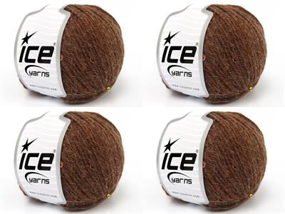 4x50gr. ALPACA PAILLETTE Alpaka, Akrilik Kahverengi Metalik Simli, Lüks, Alpaka, Kışlık, Yün, Boncuklu Pullu, Akrilik