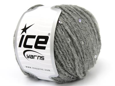 4x50gr. ALPACA PAILLETTE Alpaka, Akrilik Gri Metalik Simli, Lüks, Alpaka, Kışlık, Yün, Boncuklu Pullu, Akrilik