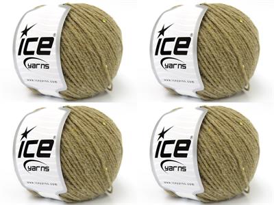 4x50gr. ALPACA PAILLETTE Alpaka, Akrilik Açık Kamel Metalik Simli, Lüks, Alpaka, Kışlık, Yün, Boncuklu Pullu, Akrilik