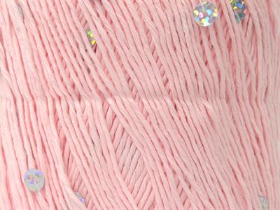 4x50gr. COTTON PAILLETTE FINE Pamuk Bebe Pembesi Metalik Simli, Yazlık İplikler, Pamuk, Boncuklu Pullu