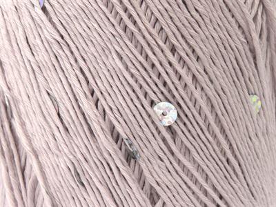 4x50gr. COTTON PAILLETTE FINE Pamuk Bej Metalik Simli, Yazlık İplikler, Pamuk, Boncuklu Pullu