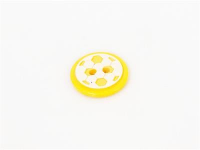 5 Ball Figure Buttons Yellow 14 mm diameter