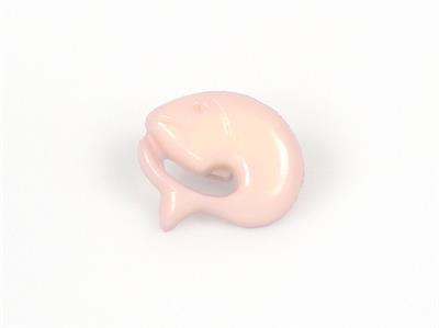 5 Dolphin Figure Buttons Light Lilac 15mm long