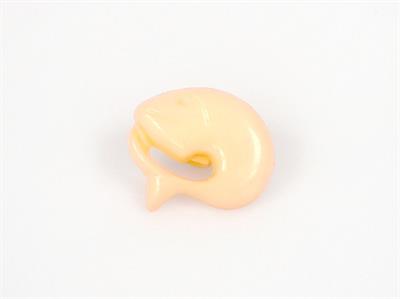 5 Dolphin Figure Buttons Light Salmon 15mm long