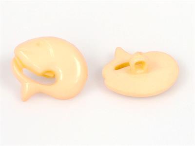 5 Dolphin Figure Buttons Light Salmon 15mm long