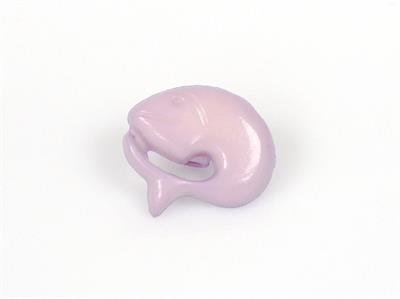 5 Dolphin Figure Buttons Lilac 15mm long