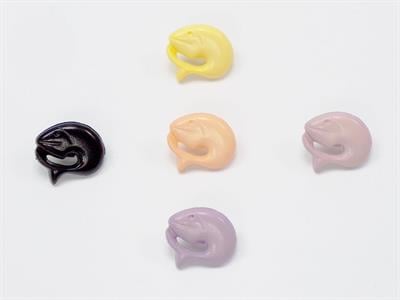 5 Dolphin Figure Buttons Mixed Lot 15mm long