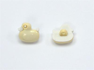 5 Duck Figure Buttons Light Green 15mm long