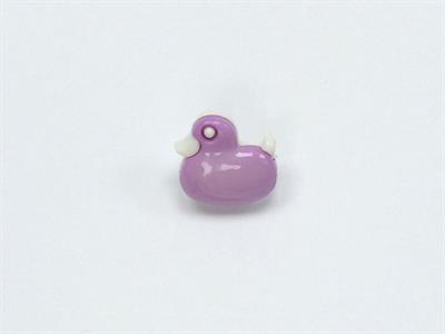 5 Duck Figure Buttons Lilac 15mm long