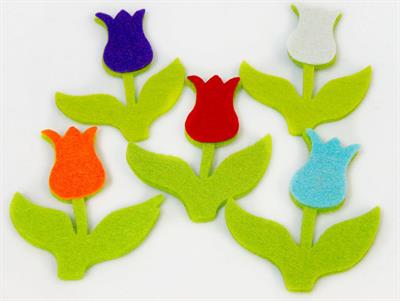 5 Felt Figures - Tulip .
