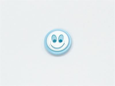 5 Ghost Face Figure Buttons Blue, White 15mm long