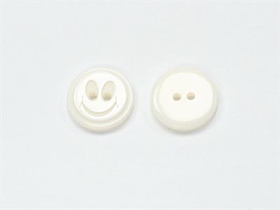 5 Ghost Face Figure Buttons White 15mm long