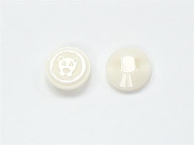 5 Lion Figure Buttons White 15mm long
