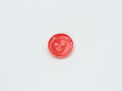 5 Panda Figure Buttons Red 15mm long