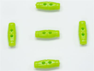 5 Shepherd Buttons Green 15mm long