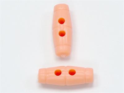 5 Shepherd Buttons Light Salmon 15mm long
