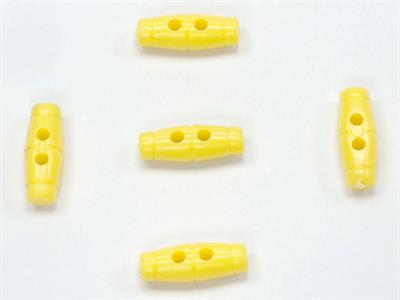 5 Shepherd Buttons Yellow 15mm long