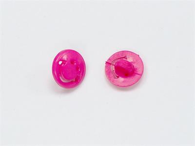 5 Smiling Face Figure Buttons Fuchsia 15mm long