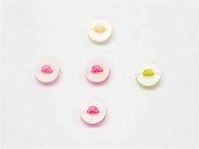5 Smiling Face Figure Buttons Multicolor Mixed Lot 15mm long