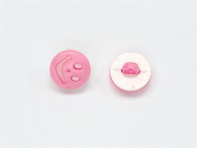 5 Smiling Face Figure Buttons Multicolor Pink, White 15mm long