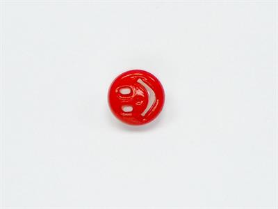 5 Smiling Face Figure Buttons Multicolor Red, White 15mm long