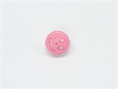 5 Smiling Face Figure Buttons Multicolor Pink, White 15mm long