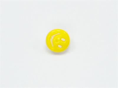 5 Smiling Face Figure Buttons Multicolor Yellow, White 15mm long