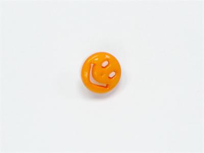 5 Smiling Face Figure Buttons Multicolor Orange, White 15mm long