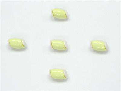 5 Water Bottle Figure Buttons Green, White 15mm long