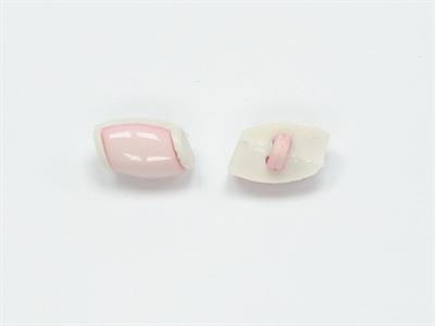 5 Water Bottle Figure Buttons Light Pink, White 15mm long