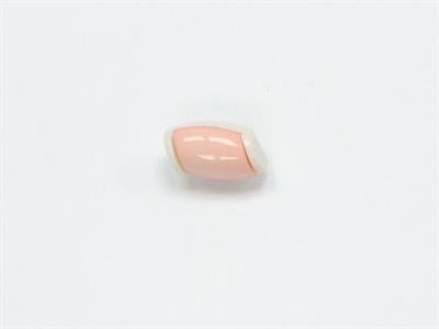 5 Water Bottle Figure Buttons Salmon, White 15mm long