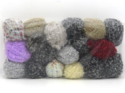 600 gr ICE YARNS Winter Leftover Yarns MIXED LOT Hand Knitting Yarn Multicolor